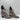 VINCE. Snake Print Leather Side Zip Pointed Toe Block Heel Ankle Boots Womens 8M - Very Good