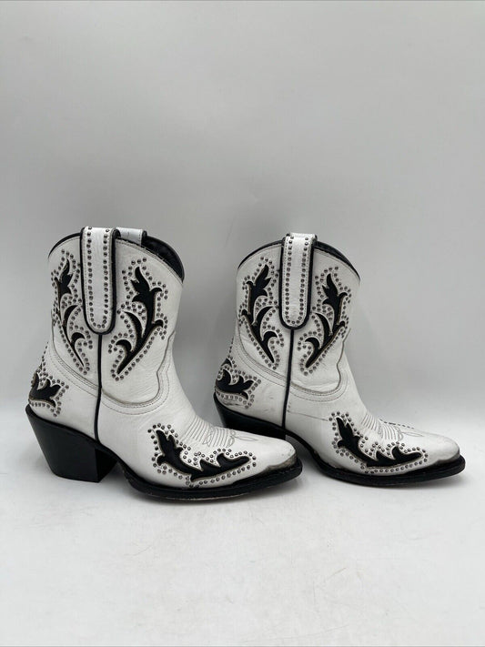 Women's Idyllwind Fiore Booties Footwear Color White/Black Size 6.5B