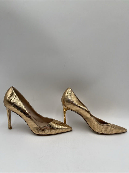 Women’s Footwear Stuart Weitzman Designer Heels Color Bronze Size 8