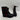 Sorel LEXIE Black/Red Plaid Lace Up Wedge Boots Womens Size 6.5 - Very Good