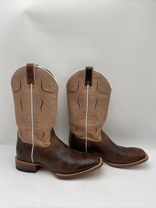 Cody James Men's Yellowstone Western Boots Wide Square Color Tan Size 10.5D