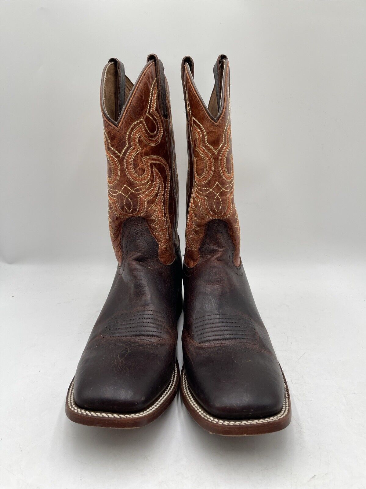 Cody James Men's Enterprise Western Work Boots Color Orange/Brown Size 10.5D