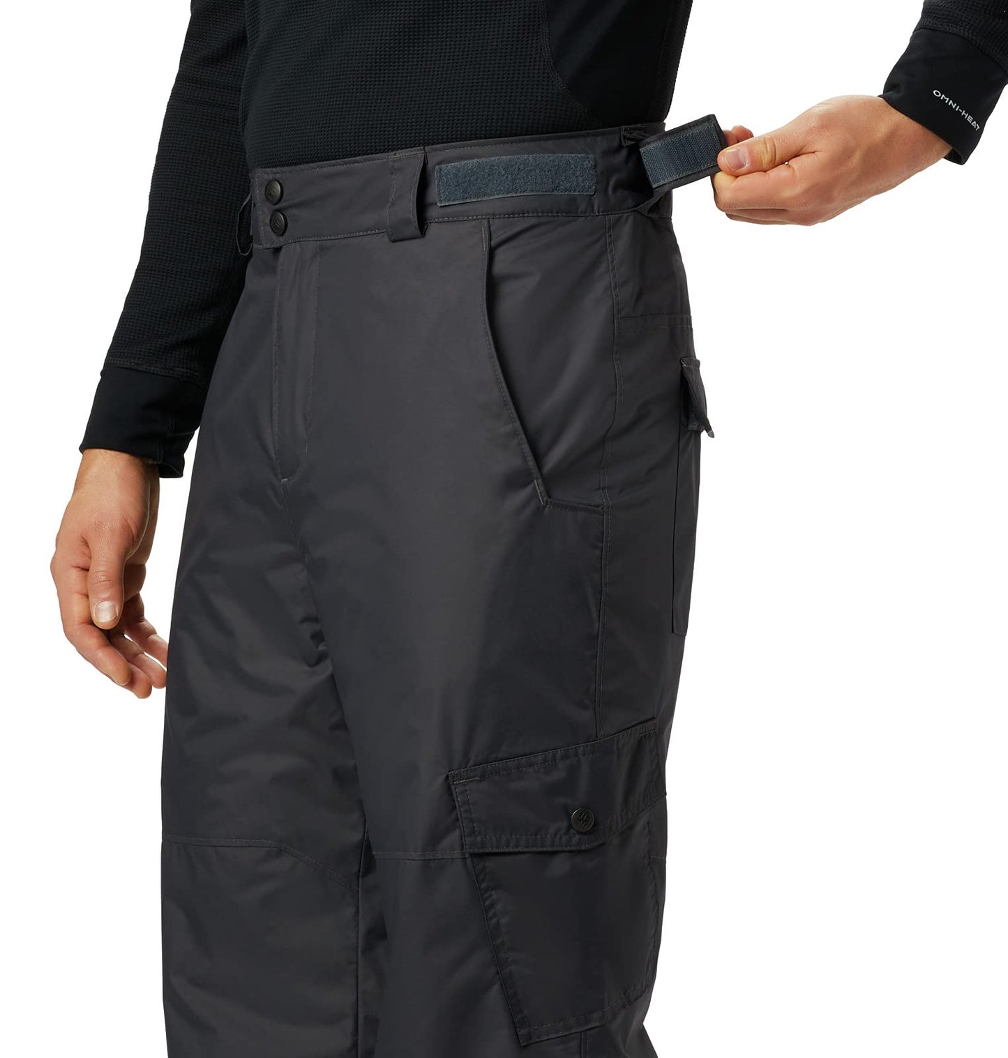 Columbia Men's Clothing Snow Gun Pant, Color Black Shark, Size Small