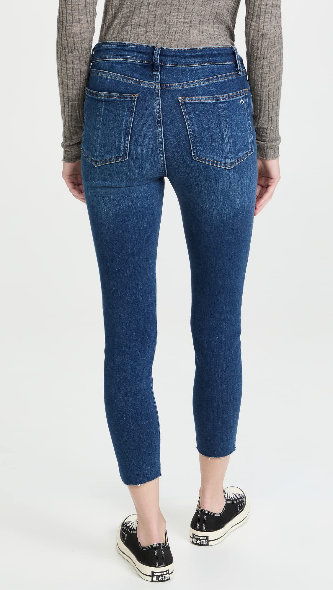 rag & bone Women's Clothing Nina High Rise Ankle Skinny Jeans, Jasper, Color Blue Size 24 Regular