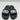 Balenciaga Women’s Logo-Appliqué Slides Black Size 40 - Very Good